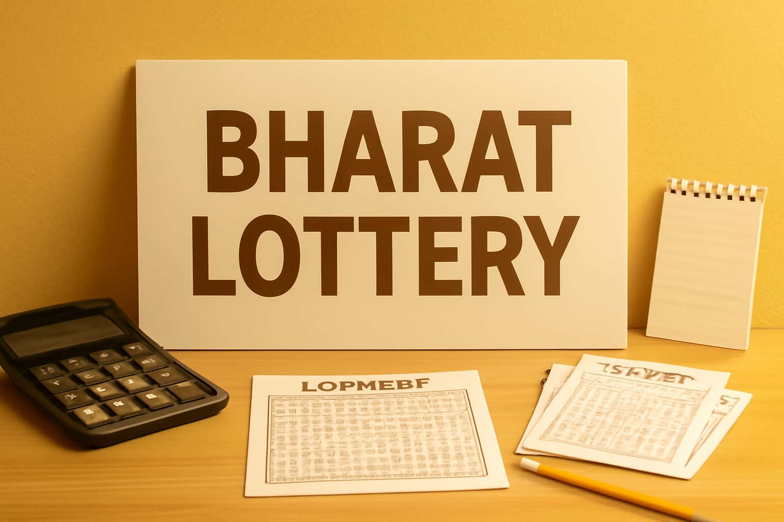 An informational scene about Bharat Lottery updates.